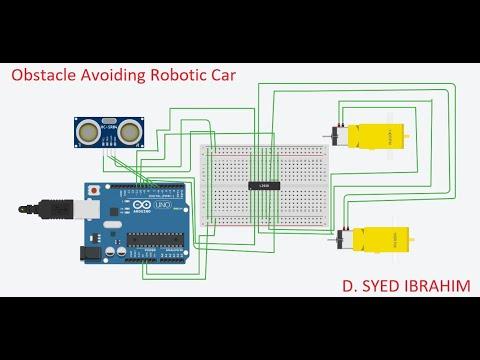 HOW TO MAKE A OBSTACLE AVOIDING CAR ROBOT | TINKERCAD | ARDUINO UNO