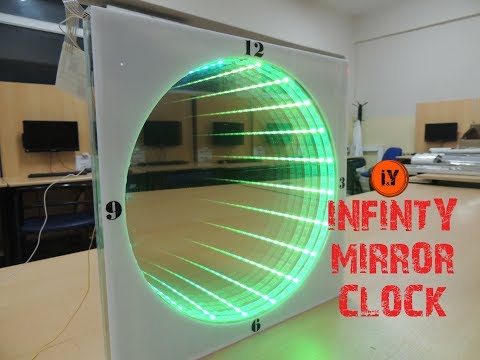 HOW TO MAKE AN INFINITY MIRROR CLOCK ? | SONSUZ AYNALI SAAT NASIL YAPILIR ?