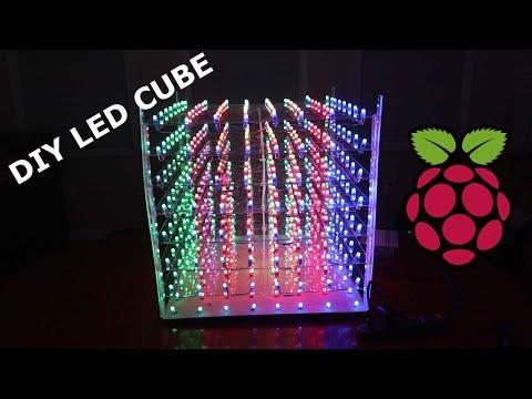 HOW TO MAKE AN LED CUBE: Making a WS2812b LED Cube with Animations | Raspberry Pi Projects