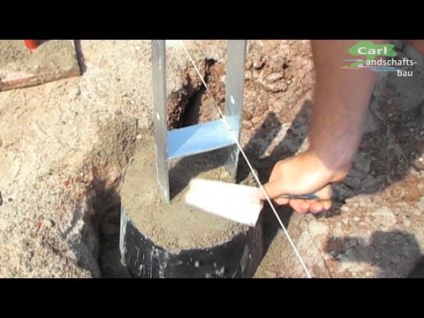 HOW TO MAKE CONCRETE FOOTING FOR GARAGE,DECK,POSTS,CAR PORT,CANOPY,PORCH,H-ANCHORS FOUNDATION