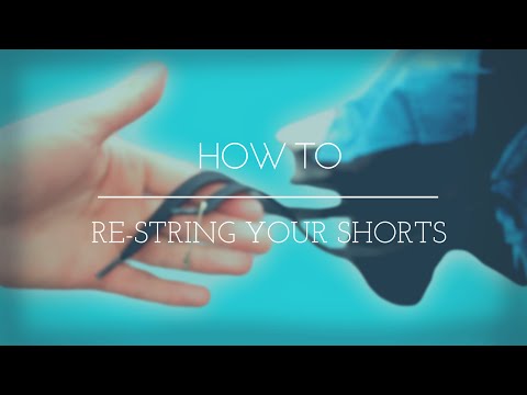 HOW TO RE-STRING YOUR PANTS LOOSE RIP CORD/DRAWSTRING