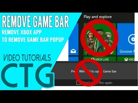 HOW TO REMOVE GAME BAR POPUP - REMOVE XBOX APP