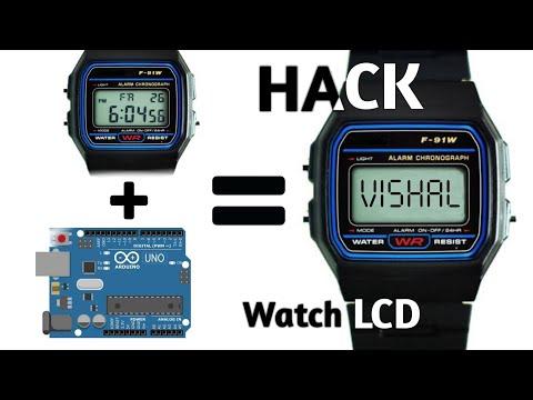 Hack digital watch LCD | 7 segment with arduino | D-type LCD |digital watch hack #vishalsoni #shorts