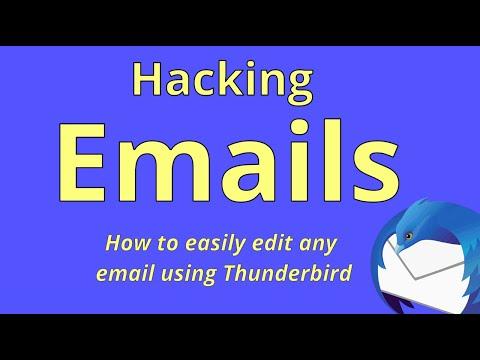 Hacking emails - edit anything in an email, dates, subject, sender, recipient, etc. it's so Simple!