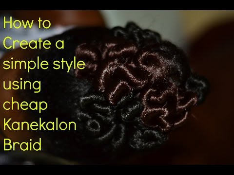 Hair Tutorial: Easy updo using cheap Kankelon Braid Style