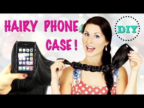 Hairy iphone! DIY PHONE CASE life hacks | MINIATURE me!