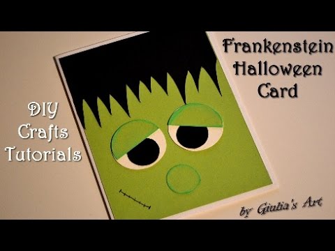 Halloween Card - Frankenstein - DIY Crafts Tutorials - Giulia's Art