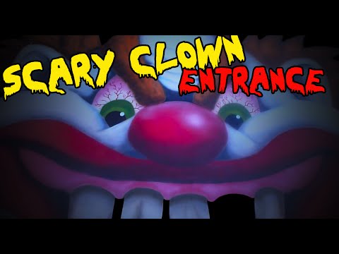 Halloween Clown Decoration, DIY Scary Clown Face Entrance Halloween Prop