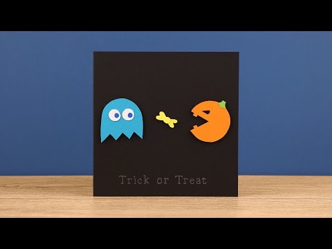 Halloween Pac-Man card tutorial