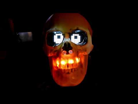 Halloween Skull with 3 ARDUINO Nano's and 3 different Sketches