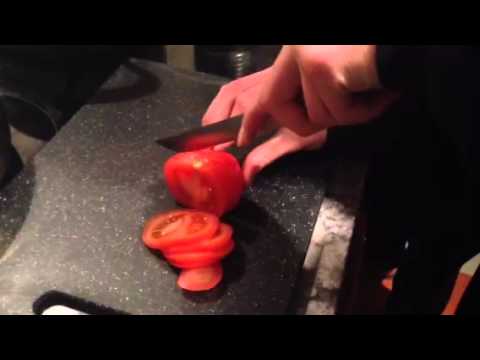 Hand Forged Knife versus Chilled Tomato