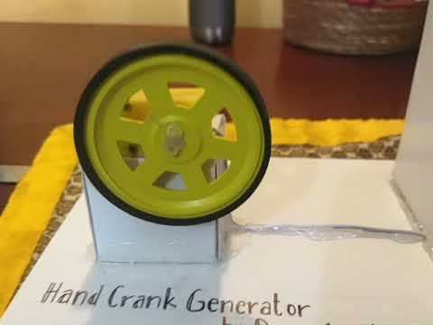 Hand crank generator school project