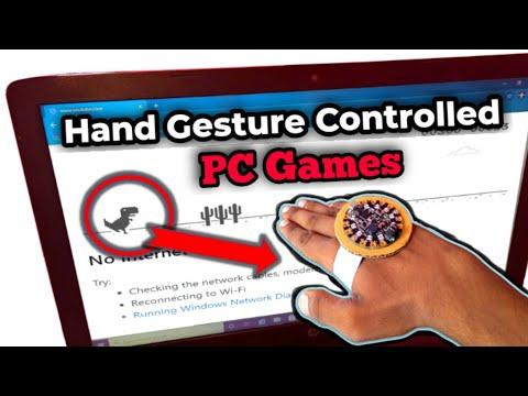 Hand gesture controlled PC game setup || Make a Chrome Dino game controller || #smartcreativity