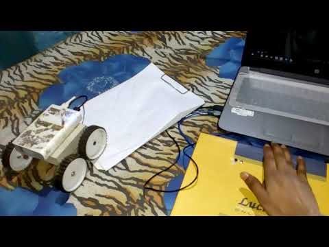 Hand gesture controlled robot