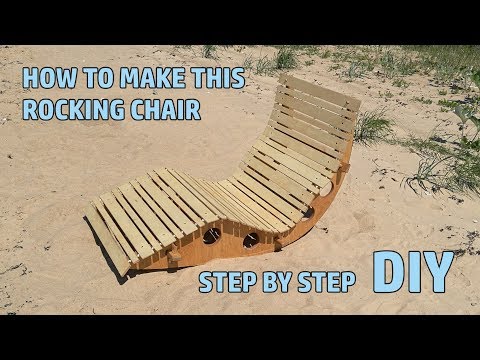 Hand made Rocking chair for outdoor DIY 4k