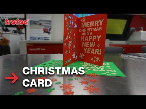 Hand-Made Christmas Card | Laser Cut and Engraved | DIY