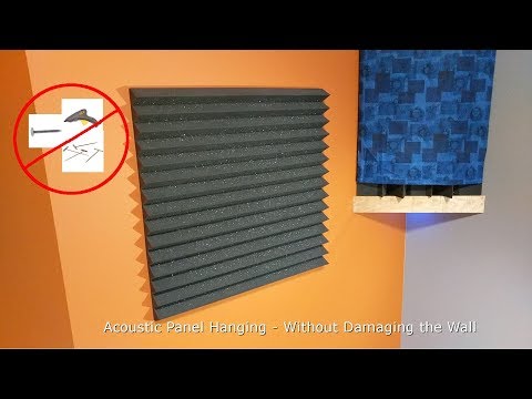 Hang Acoustic Panels Without Damaging the Wall