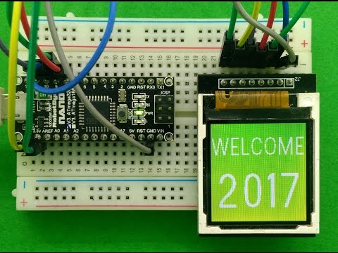 Happy New Year 2017!!!!(Using Arduino &amp;amp;  TFT ILI9163C )