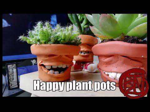 Happy plant pots