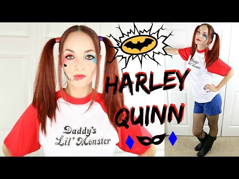 Harley Quinn Makeup &amp;amp; DIY Costume