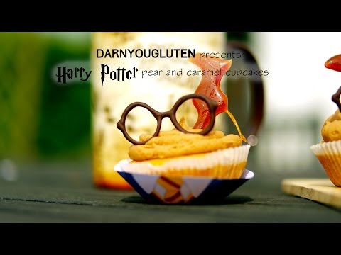 Harry Potter Pear and Caramel Cupcakes| Gluten Free