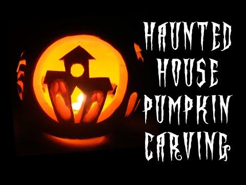 Haunted House Pumpkin Carving