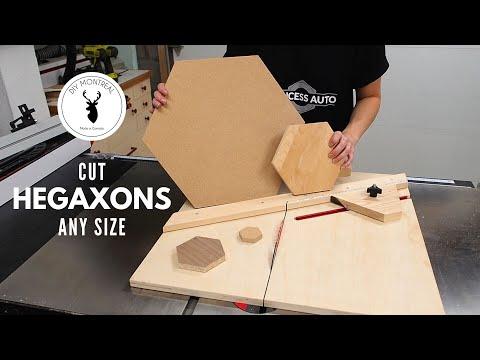 Hexagon Cutting Jig 2.0 | Cut a Hexagon any Size | Adjustable Table Saw Jig for Cutting Hexagons