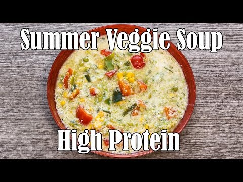 High Protein Mealprep Friendly Veggie Soup - Quick &amp;amp; Cheap