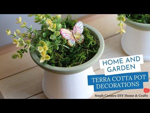 Home And Garden Terra Cotta Pot Decorations