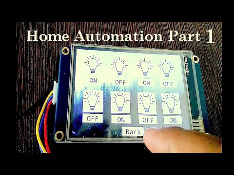 Home Automation Display using Nextion Display and ESP8266