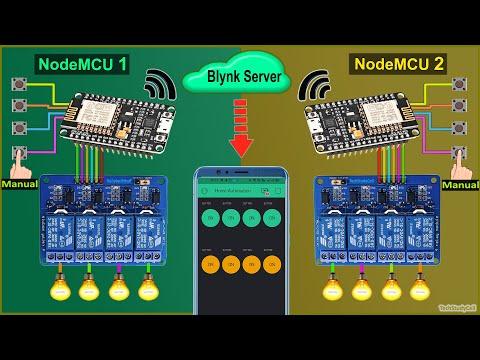 Home Automation System using multiple NodeMCU ESP8266 network with Blynk | IoT Projects 2021