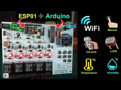 Home Automation using Arduino and WiFi module ESP01 | Arduino ESP8266 control Relay | IoT Projects