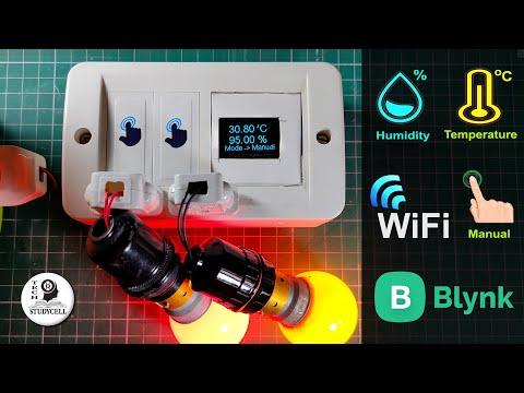 Home Automation using NodeMCU &amp;amp; Blynk with Touch sensor LDR Temperature control Relay | IoT Projects