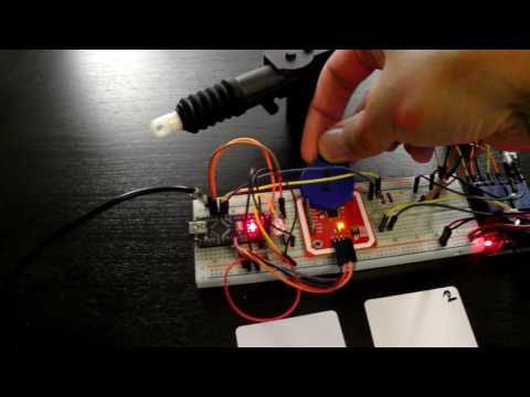 Home Security: Access Control System Using NFC and Micro Linear Actuator Video 2