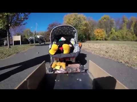 Home made rc dump truck and trailer baby tow