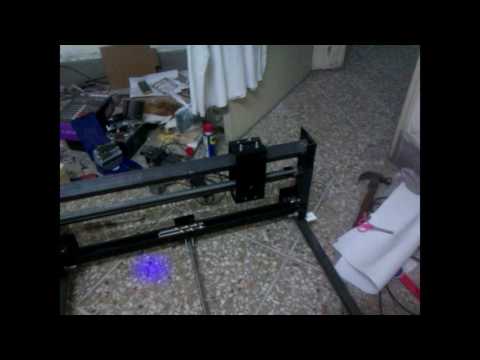 Homemade CNC #DIY ( Testing the X axis )