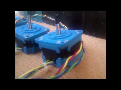 Homemade CNC #DIY ( Reconditioned junk stepper motors )