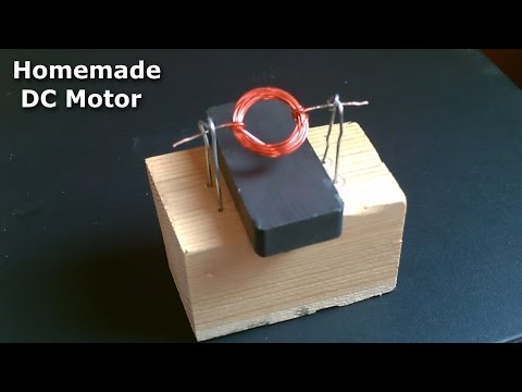 Homemade DC Motor! - How to make a Simple DC Motor! - Simple DIY Project (full Instr.)