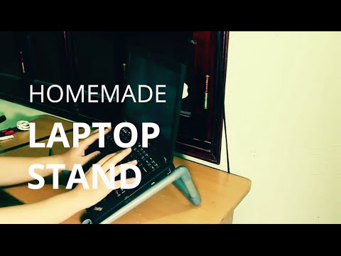 Homemade DIY laptop stand