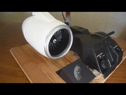 Homemade Electric Jet Engine Working Model (1:24 scale) Part 2