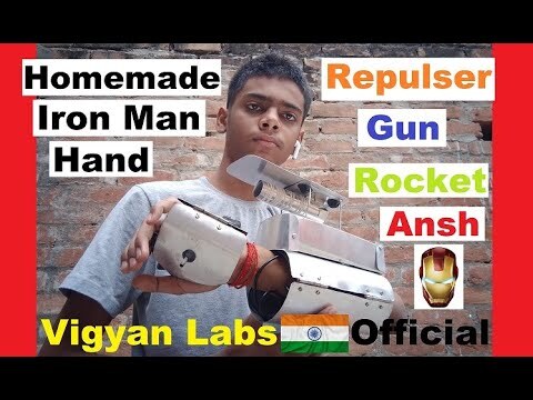 Homemade Iron Man Hand Repulser | Full Metal IRON MAN GLOVE! | Brahma Labs | Scientist Ansh Mishra