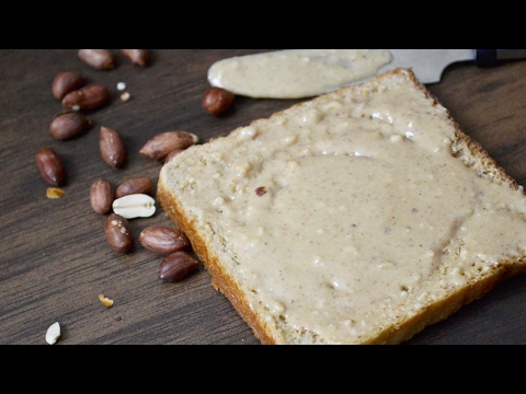 Homemade Peanut Butter Recipe - Oil free peanutbutter at home