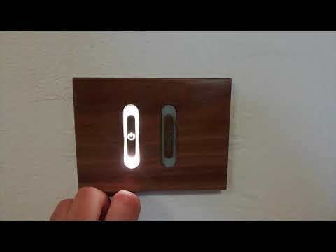 Homemade backlit touch button