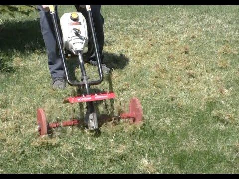 Homemade dethatcher attachment for tiller or cultivator (Under $20)