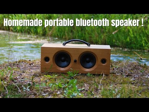 Homemade portable bluetooth speaker!