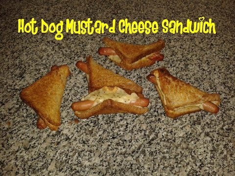 Hot Dog Mustard Cheese Sandwich recipe