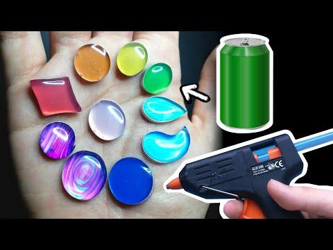 Hot Glue + Soda Cans = Gemstones!