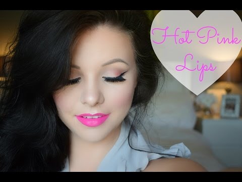 Hot Pink Lips Tutorial | Danielle Scott