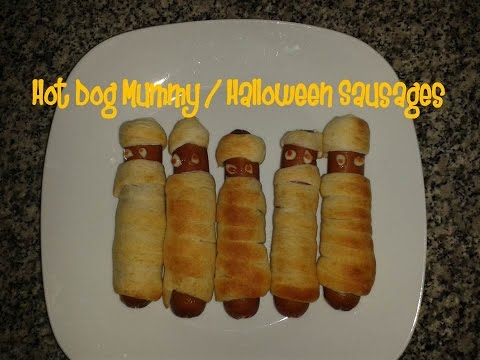 Hot dog mummy / Halloween sausages recipe