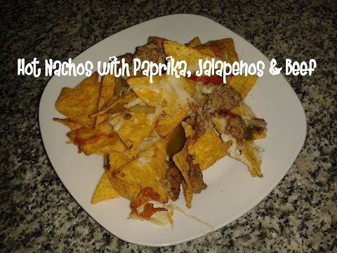 Hot nachos with paprika, jalapenos &amp;amp; beef recipe